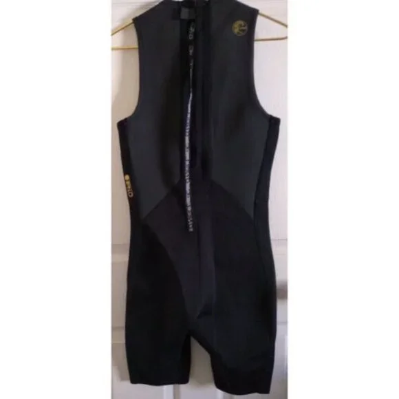 O'NEILL Mens 2MM Neoprene BACK ZIP SLEEVELESS SPRING WETSUIT Small Black Shorty